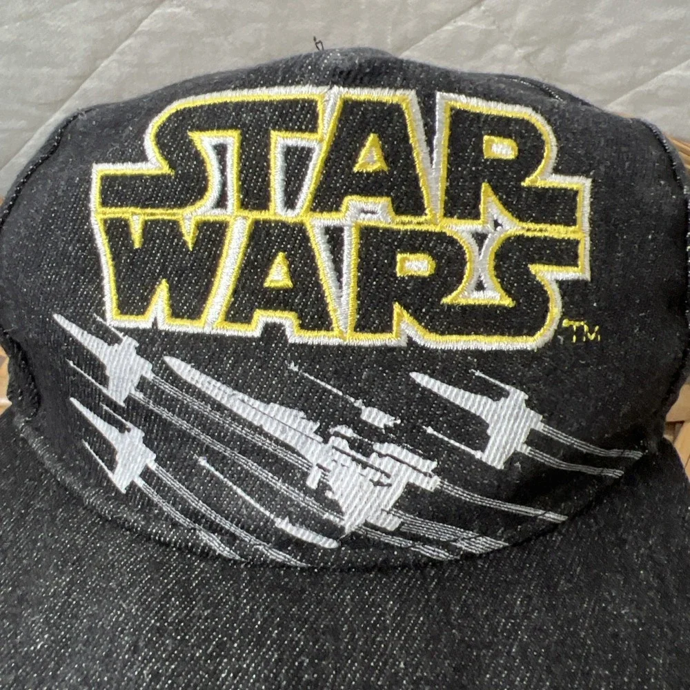 Star‎ Wars XWing Fighter Officially Licensed Snapback Hat Black Denim Kids Hat